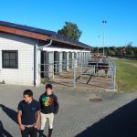 Victor et Jonathan sur leur nouveau lieu de stage à Bad Salzuflen.